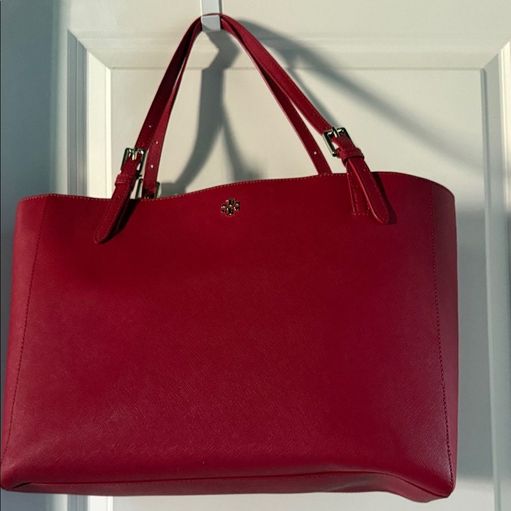 Tory Burch Red Leather Tote
